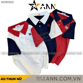 Áo thun nữ Cổ Bẻ thuê chữ N Baby Tee ôm body từ 35kg - 55kg - AG1386