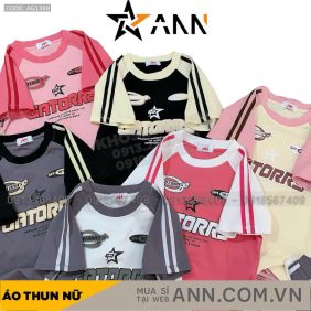 Áo thun nữ Baby Tee ôm body từ 35kg - 55kg In chữ GATORRS - AG1389