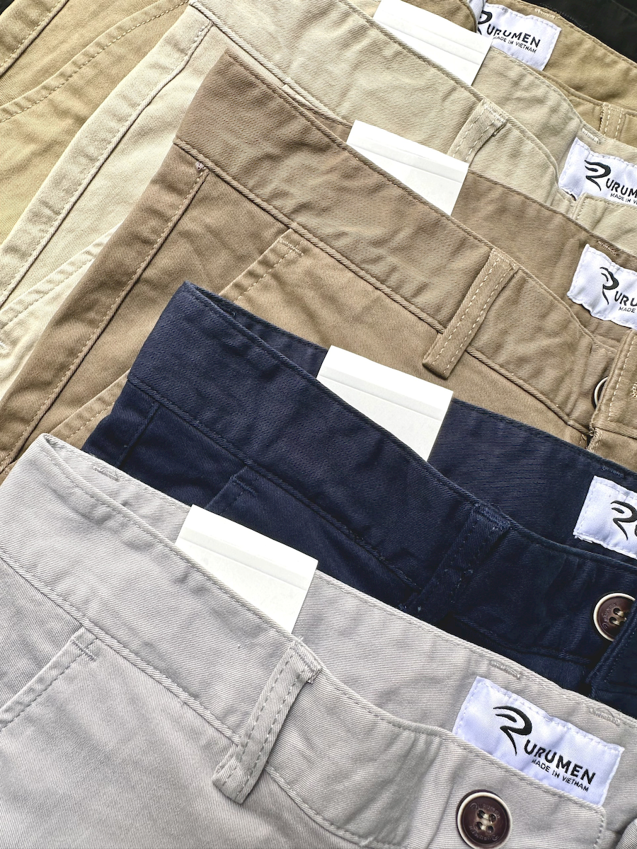 Quần Kaki Dài Nam Rurumen Chất Kaki Co Giãn Cao Cấp (Có size 36)
