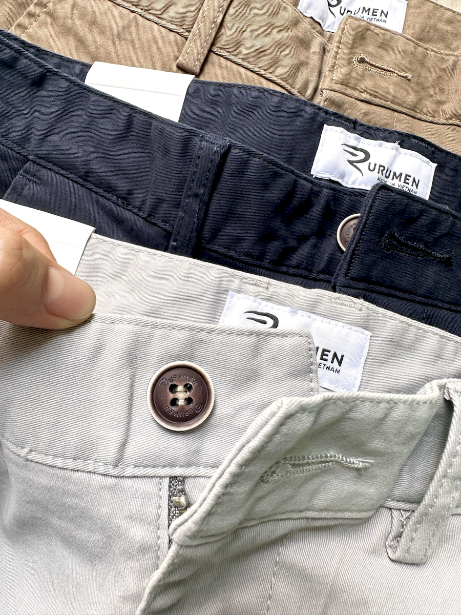 Quần Kaki Dài Nam Rurumen Chất Kaki Co Giãn Cao Cấp (Có size 36)