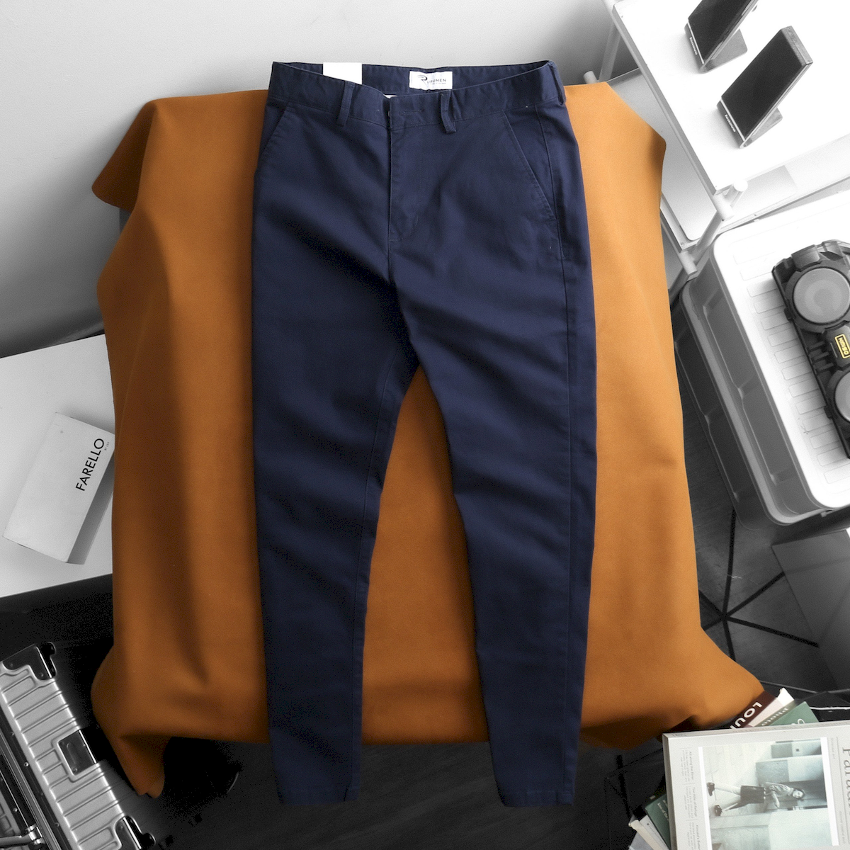 Quần Kaki Dài Nam Rurumen Chất Kaki Co Giãn Cao Cấp (Có size 36)