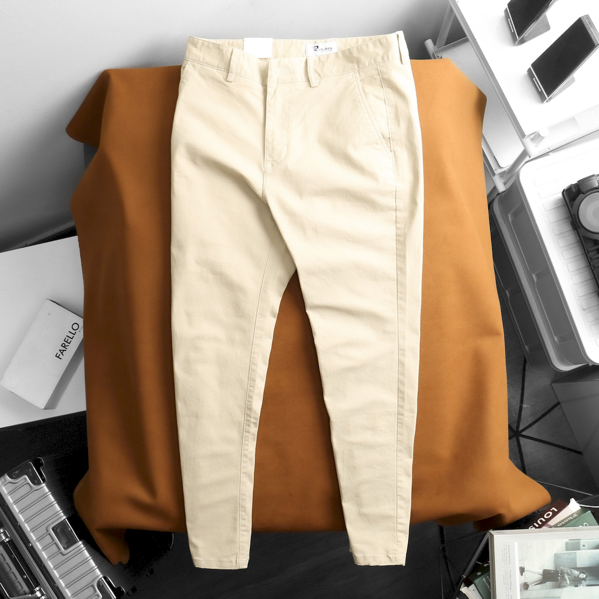 Quần Kaki Dài Nam Rurumen Chất Kaki Co Giãn Cao Cấp (Có size 36)