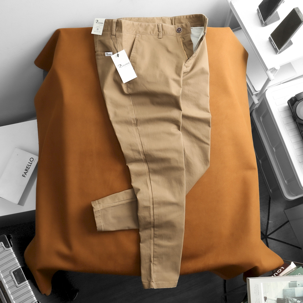 Quần Kaki Dài Nam Rurumen Chất Kaki Co Giãn Cao Cấp (Có size 36)