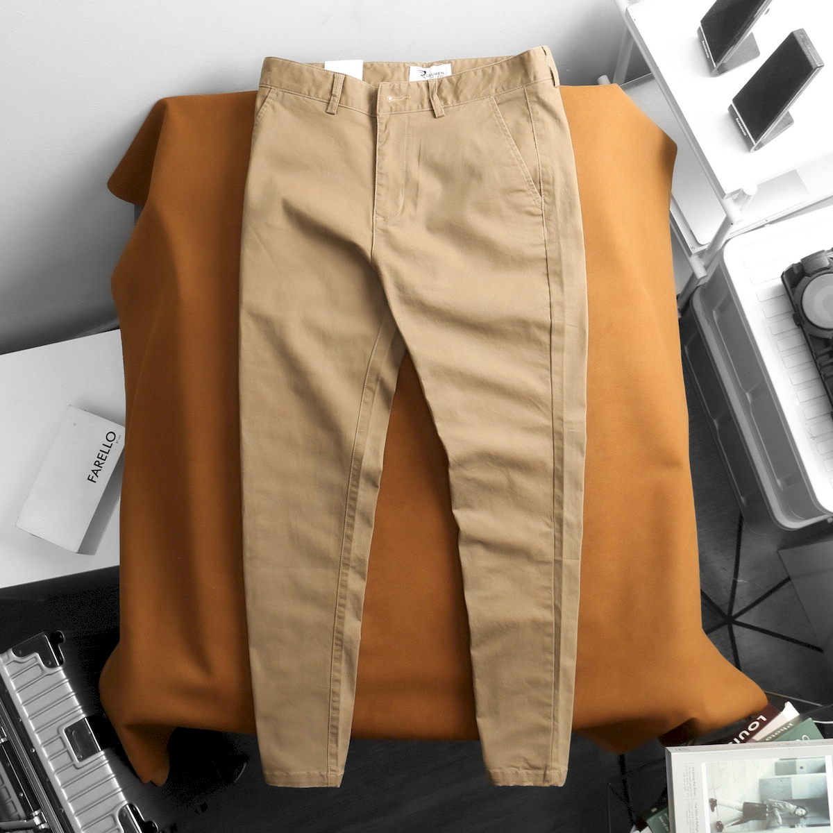 Quần Kaki Dài Nam Rurumen Chất Kaki Co Giãn Cao Cấp (Có size 36)