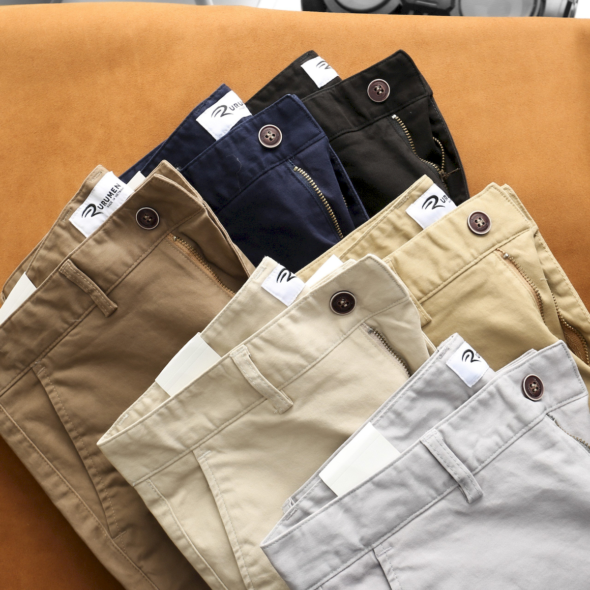 Quần Kaki Dài Nam Rurumen Chất Kaki Co Giãn Cao Cấp (Có size 36)