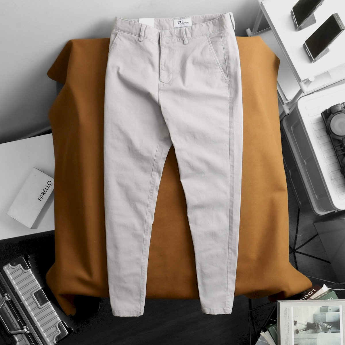 Quần Kaki Dài Nam Rurumen Chất Kaki Co Giãn Cao Cấp (Có size 36)