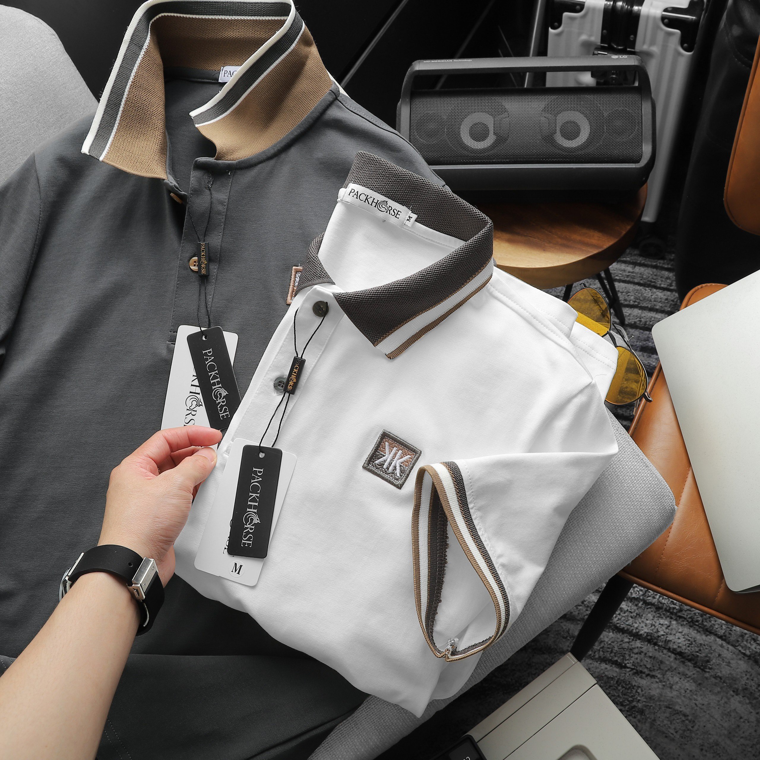 24098_z5371346417705-90ac98cdcc7063a02eedf2345f8e4d23_20240422045653-3.jpg Áo Thun Nam Cổ Bẻ Pack Horse Thêu Nổi Logo Chữ KK (Có size 3x) - CS225