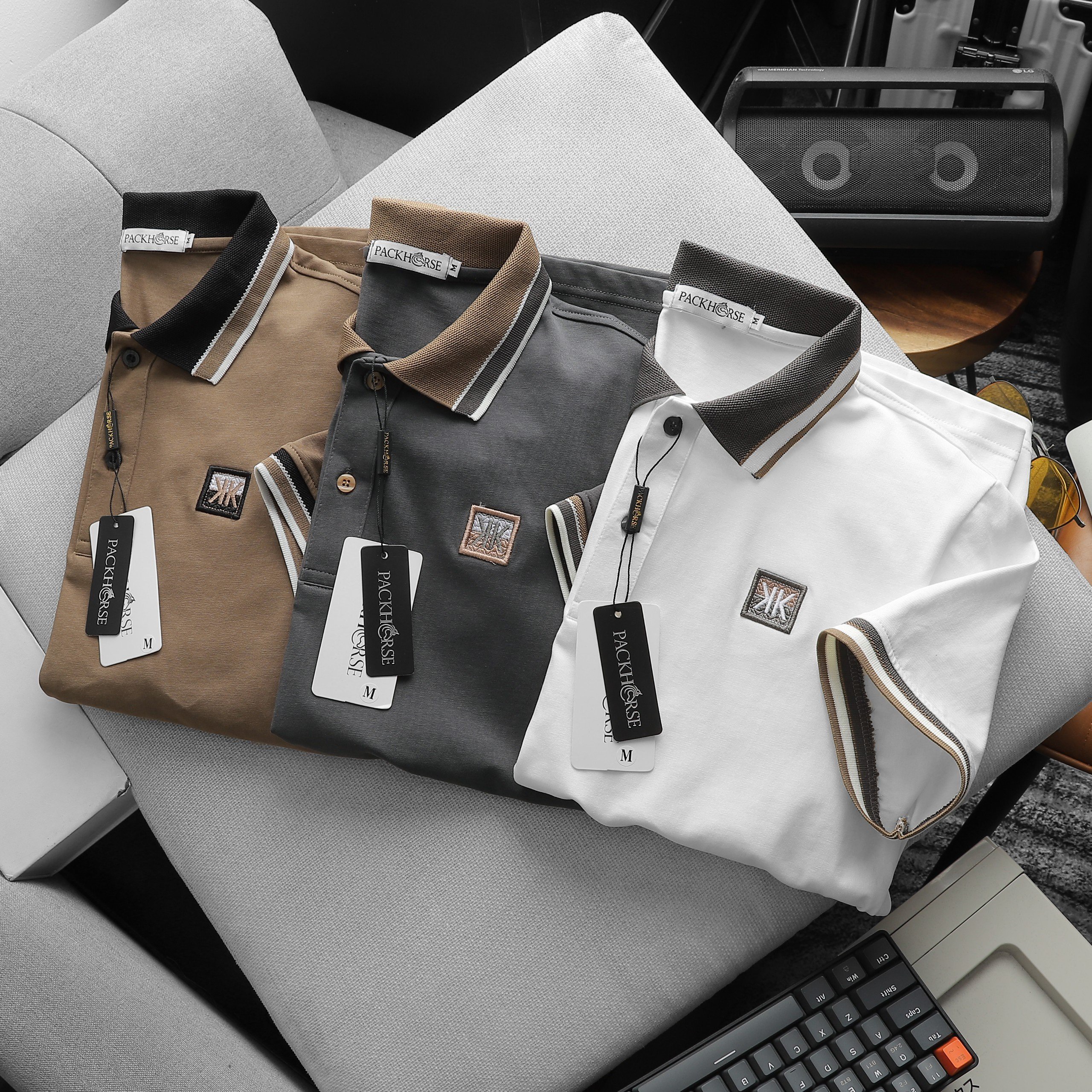 24098_z5371346482896-60d6f214d69d784663c760e82a970a75_20240422045703-3.jpg Áo Thun Nam Cổ Bẻ Pack Horse Thêu Nổi Logo Chữ KK (Có size 3x) - CS225