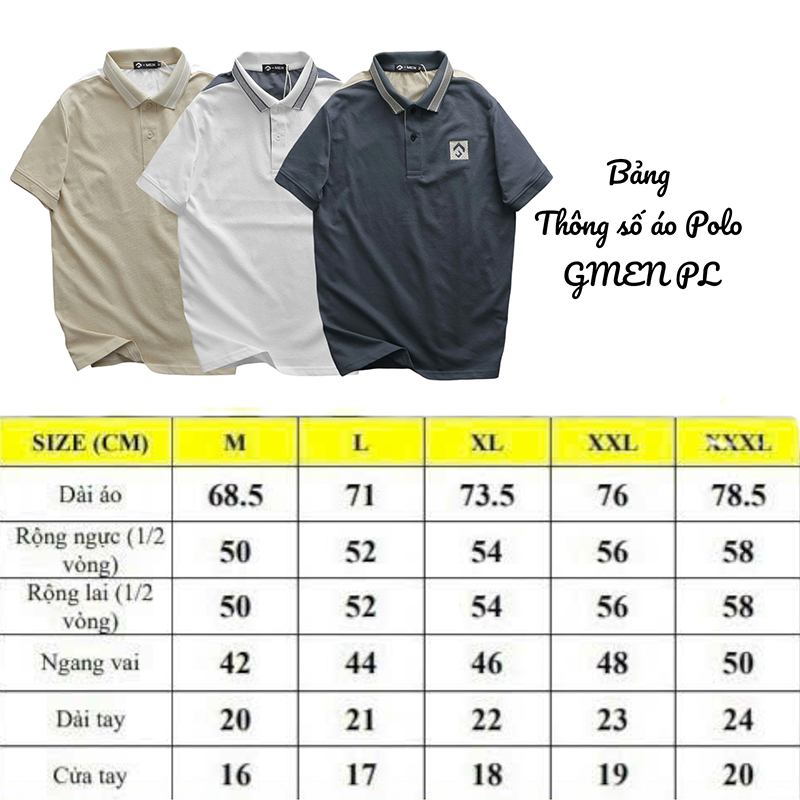 Kho sỉ áo Thun Nam Cổ Bẻ Thêu Nổi Logo Rubik (Có size 3x)