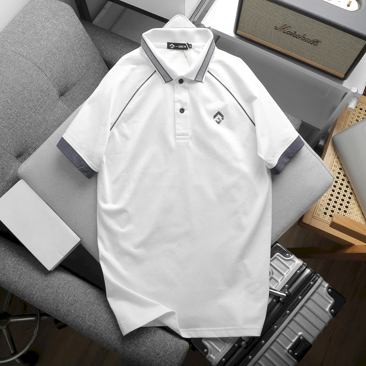 Kho sỉ áo Thun Nam Cổ Bẻ Thêu Nổi Logo Rubik (Có size 3x)