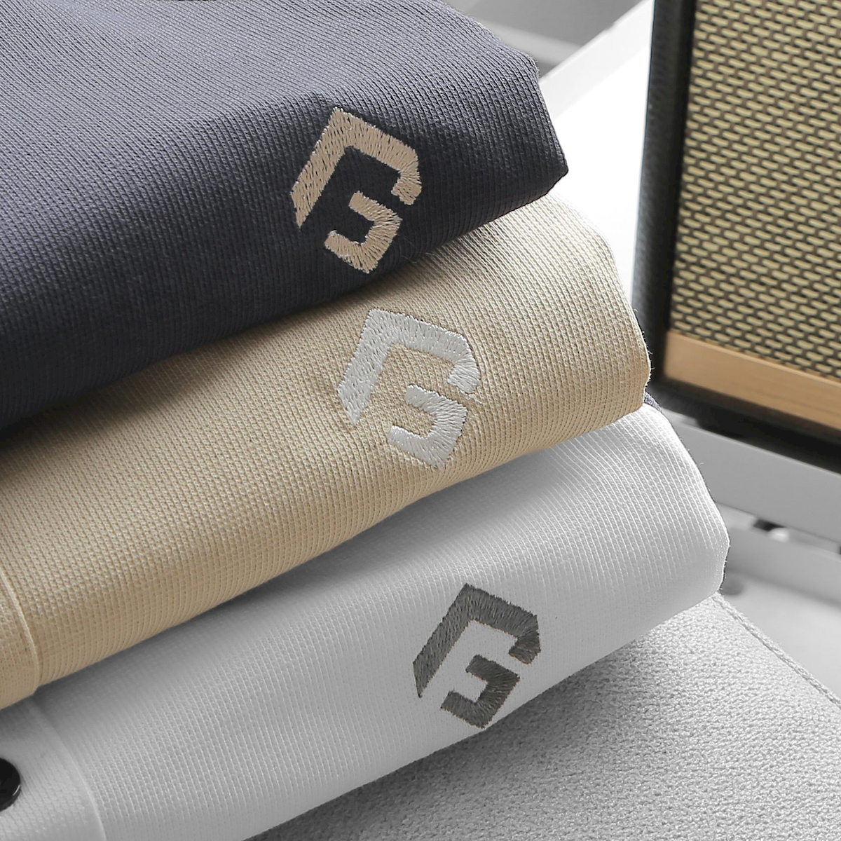 Kho sỉ áo Thun Nam Cổ Bẻ Thêu Nổi Logo Rubik (Có size 3x)