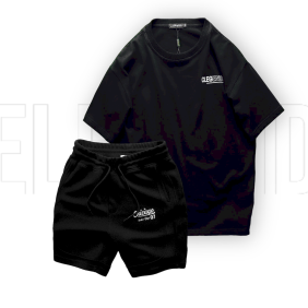 Set Bộ Nam Áo Thun Cổ Tròn Oversize In Chữ CLEGENDK Quần Short Thun