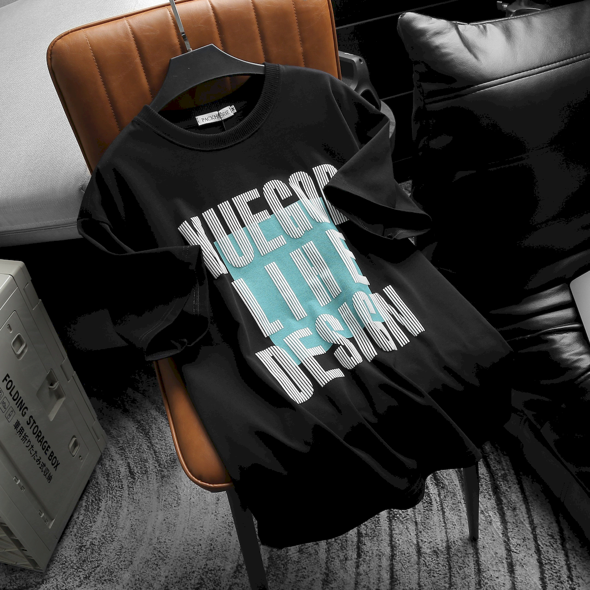 Áo Thun Nam Cổ Tròn Pack Horse Oversize In Chữ Sọc Big Size 110kg