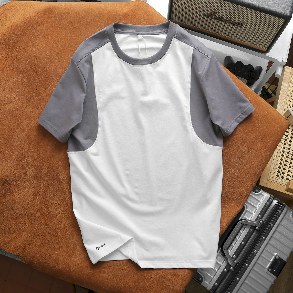 24337_z5463802853439-12581e58fa774c6cb04eb9c165aed94d_20240522102736-2.png Áo Thun Nam Cổ Tròn Tay Phối Màu (Có Size 3x) - AB518