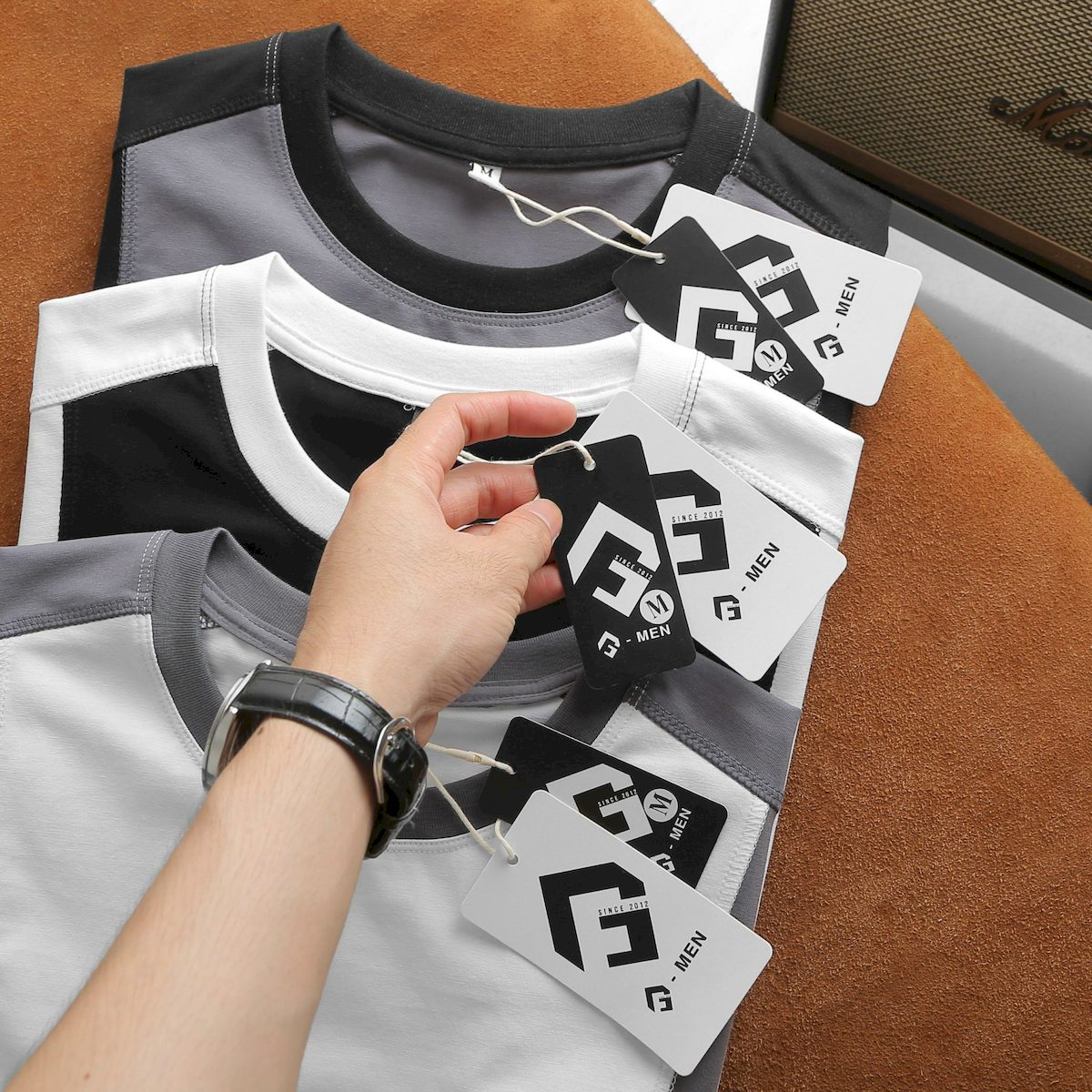 Giá sỉ áo Thun Nam Cổ Tròn Tay Phối Màu (Có Size 3x) Giá sỉ áo Thun Nam Cổ Tròn Tay Phối Màu (Có Size 3x)