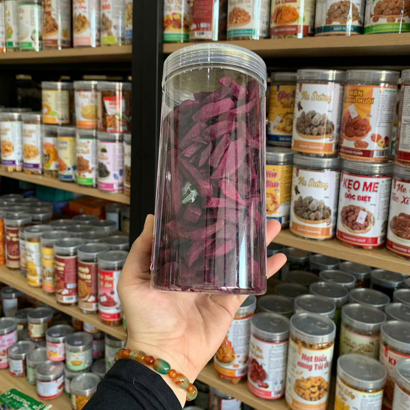 Giá sỉ khoai Lang Tím Sợi Cộng Giòn 300g Giá sỉ khoai Lang Tím Sợi Cộng Giòn 300g