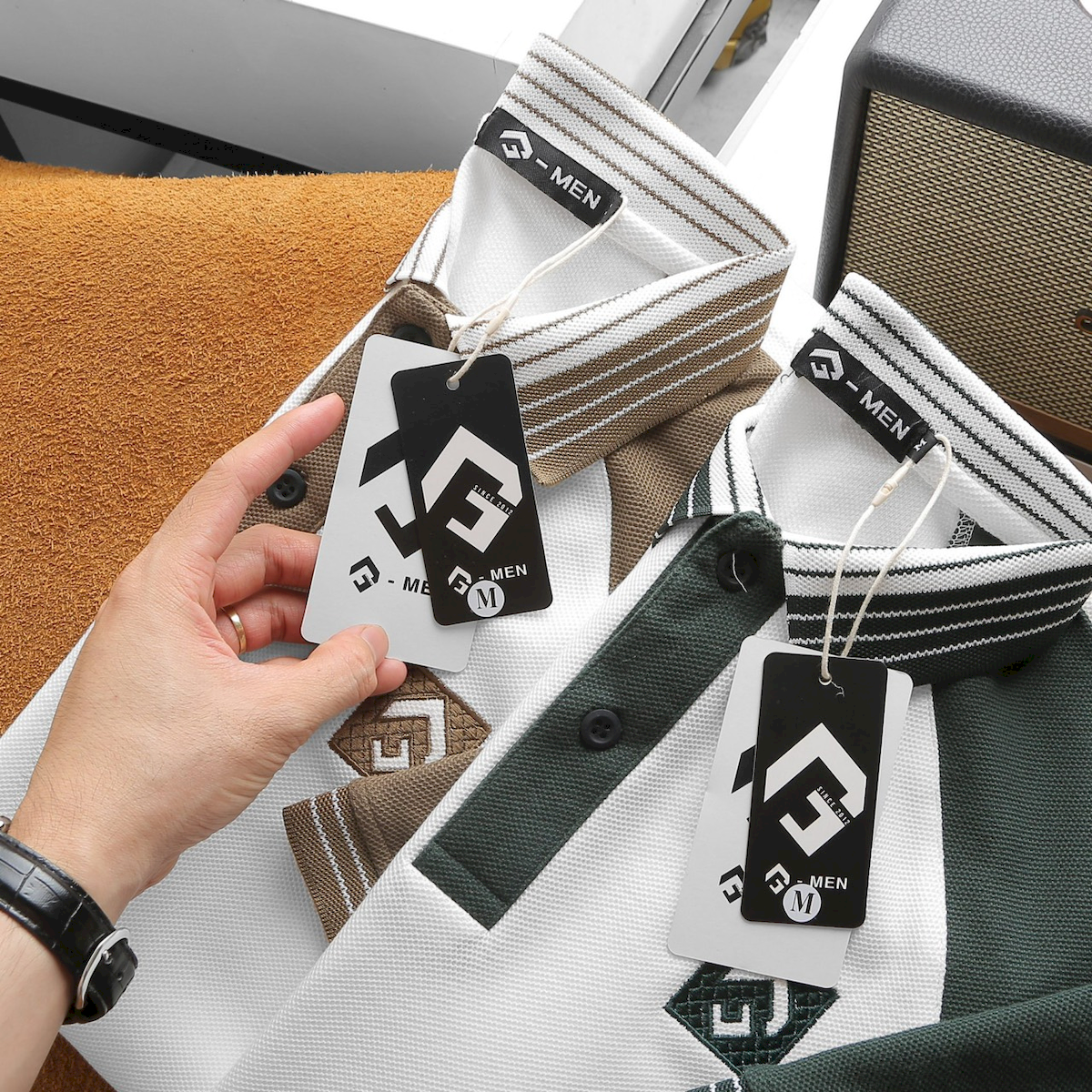 Bỏ sỉ áo Thun Nam Polo Cổ Bẻ Phối Màu Viền Bo Cổ (Có Size 3x)