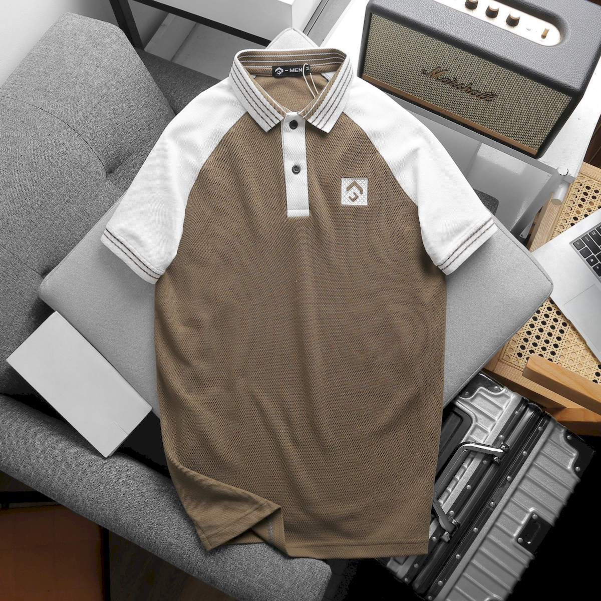 Bỏ sỉ áo Thun Nam Polo Cổ Bẻ Phối Màu Viền Bo Cổ (Có Size 3x)