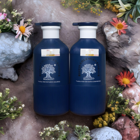 Combo Dầu Gội Xả Biotin Collagen Màu Xanh Phục Hồi Siêu Cấp Voudioty 500ml