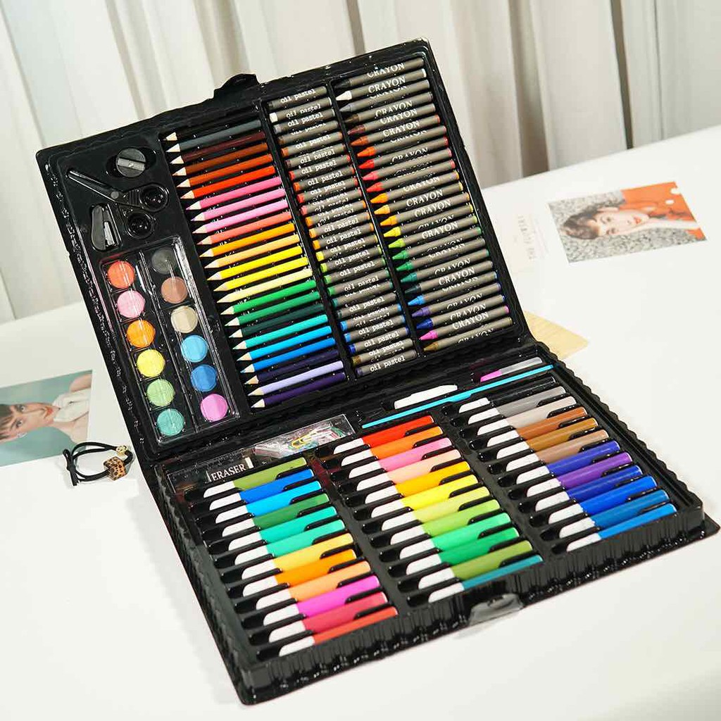 Hộp Bút Màu 150 Chi Tiết - Hộp Màu Cho Bé - Thiết Kế Đẹp Mắt Chất Liệu An Toàn 28.5x36.5x3.8cm Hộp Bút Màu 150 Chi Tiết - Hộp Màu Cho Bé - Thiết Kế Đẹp Mắt Chất Liệu An Toàn 28.5x36.5x3.8cm