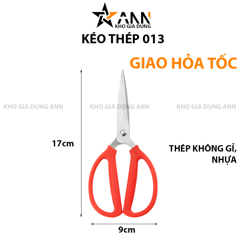 24819_6_20250319182946-1.png Kéo Cắt Đa Năng - Kéo Cắt 013 Làm Bằng Thép Không Rỉ Màu Đỏ 17x9x1,5cm - KCDN013