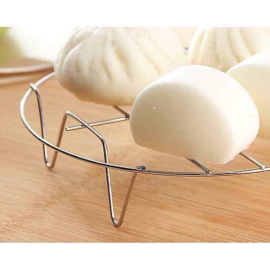 Vỉ Hấp Inox Không Gỉ Đa Năng 4 Chân Dùng Lót Đáy Nồi - Vỉ Hấp Inox Hấp Bánh Bao 4.5x17.5cm Vỉ Hấp Inox Không Gỉ Đa Năng 4 Chân Dùng Lót Đáy Nồi - Vỉ Hấp Inox Hấp Bánh Bao 4.5x17.5cm