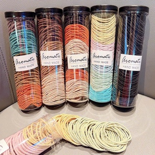 Hộp 100 Dây Thun Buộc Tóc Cao Su - Thun Cột Tóc Kèm Hộp Đựng Thun 4cm Hộp 100 Dây Thun Buộc Tóc Cao Su - Thun Cột Tóc Kèm Hộp Đựng Thun 4cm