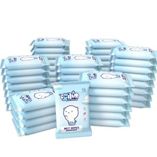 24873_vn-11134207-7r98o-lyrutndu4dvxef-tn_20240817154347-4.jpg Combo 10 Bịt Khăn Ướt Bỏ Túi Du Lịch - Khăn Giấy Ướt Mini - Chất Liệu Vải Không Dệt 12.5x7.5cm - KUBTMN01