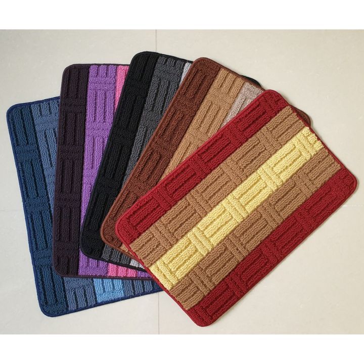 Bỏ sỉ thảm Lau Chân Nỉ Kẻ Chống Trượt Nhiều Màu 40x60cm Bỏ sỉ thảm Lau Chân Nỉ Kẻ Chống Trượt Nhiều Màu 40x60cm