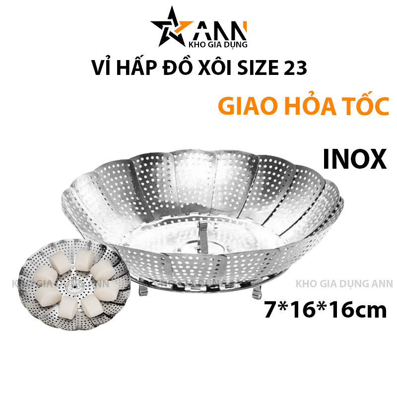 24927_56_20250319185736-1.png Vỉ Hấp Đồ Xôi Inox Size 23 Xòe Cánh 3 Chân 16x16x7cm - VHDX01