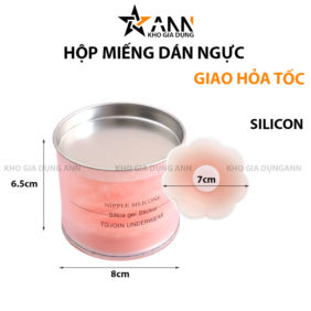 Hộp 5 Cặp Miếng Dán Ngực Siêu Dính Tái Sử Dụng Nhiều Lần Hộp 8x8x6.5cm - MDN01