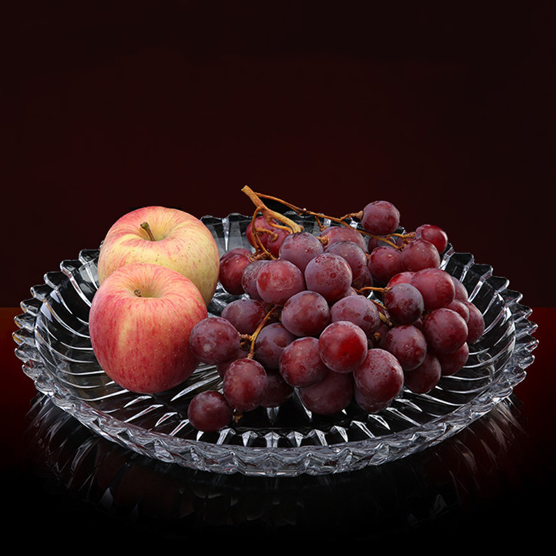 Chuyên sỉ đĩa Thủy Tinh Đựng Hoa Quả Hình Tròn 28cm Chuyên sỉ đĩa Thủy Tinh Đựng Hoa Quả Hình Tròn 28cm