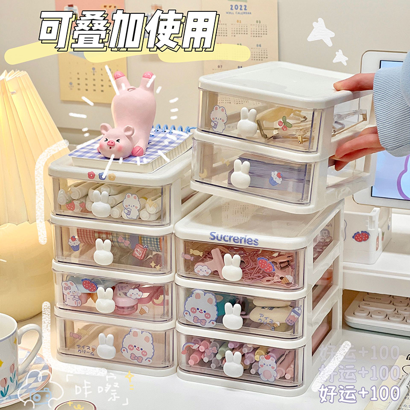 Kho sỉ tủ Nhựa 3 Tầng Mini Đựng Mỹ Phẩm Phụ Kiện Để Bàn Có Tay Cầm Thỏ 15.5x13x16.5cm Kho sỉ tủ Nhựa 3 Tầng Mini Đựng Mỹ Phẩm Phụ Kiện Để Bàn Có Tay Cầm Thỏ 15.5x13x16.5cm