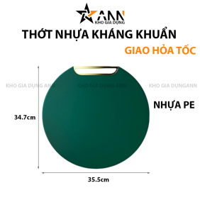 Thớt Nhựa Kháng Khuẩn Chống Thấm Nước Tiện Dụng 34.7x35.5x1.2cm - TNKK01