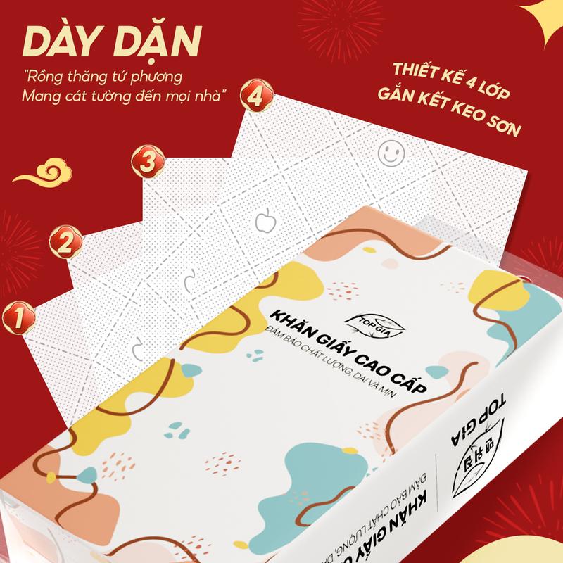 25103_6234dd3338af49779101cb7147696761tplv-o3syd03w52-resize-jpeg-800-800_20240921085546-2.jpg Set 4 Túi Khăn Giấy Rút Treo Tường 4 Lớp Top Gia 1 Túi 1280 Tờ Đa Năng 34x8x16cm - KGR01