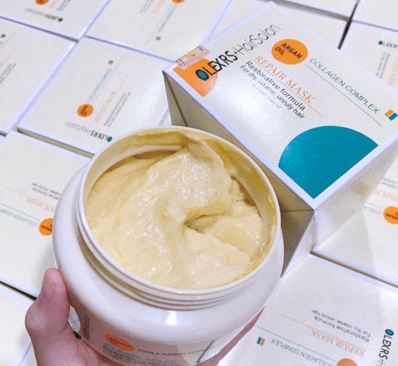 25169_0da4624ffbda63a580c096dae064a6f3-jpg-720x720q80_20240923091058-1.png Kem Ủ Tóc Olexrs Hair Salon Collagen Complex Repair Mask 500ml - 5060808885242