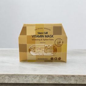 Mặt Nạ Banobagi Màu Vàng Stem Cell Vitamin Mask Whitening Tighten Pores Hộp 10 Miếng