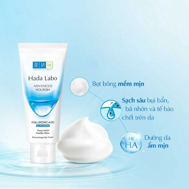 Bỏ sỉ sữa Rửa Mặt Hada Labo Màu Trắng Advanced Nourish Hyaluronic Acid 80g Bỏ sỉ sữa Rửa Mặt Hada Labo Màu Trắng Advanced Nourish Hyaluronic Acid 80g