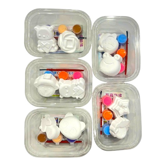 Combo 5 Hộp Tượng Mini Tô Màu Cho Bé Combo 5 Hộp Tượng Mini Tô Màu Cho Bé