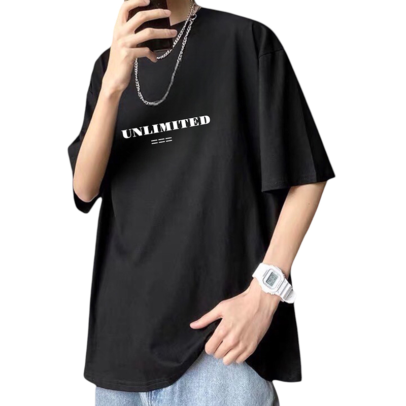 Áo Thun Nam Cổ Tròn Pack Hourse In Chữ Unlimited 23 - Có Big Size 100kg Áo Thun Nam Cổ Tròn Pack Hourse In Chữ Unlimited 23 - Có Big Size 100kg