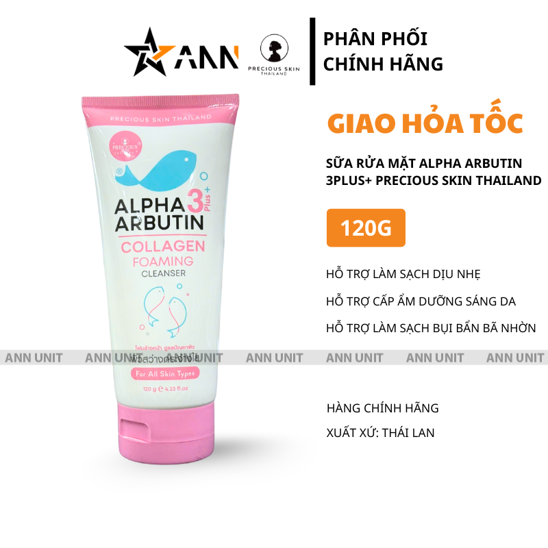 25390_1_20250807100932-2.png Sữa Rửa Mặt Alpha Arbutin 3 Plus+ Precious Skin Thái Lan 120ml - 8858831008311