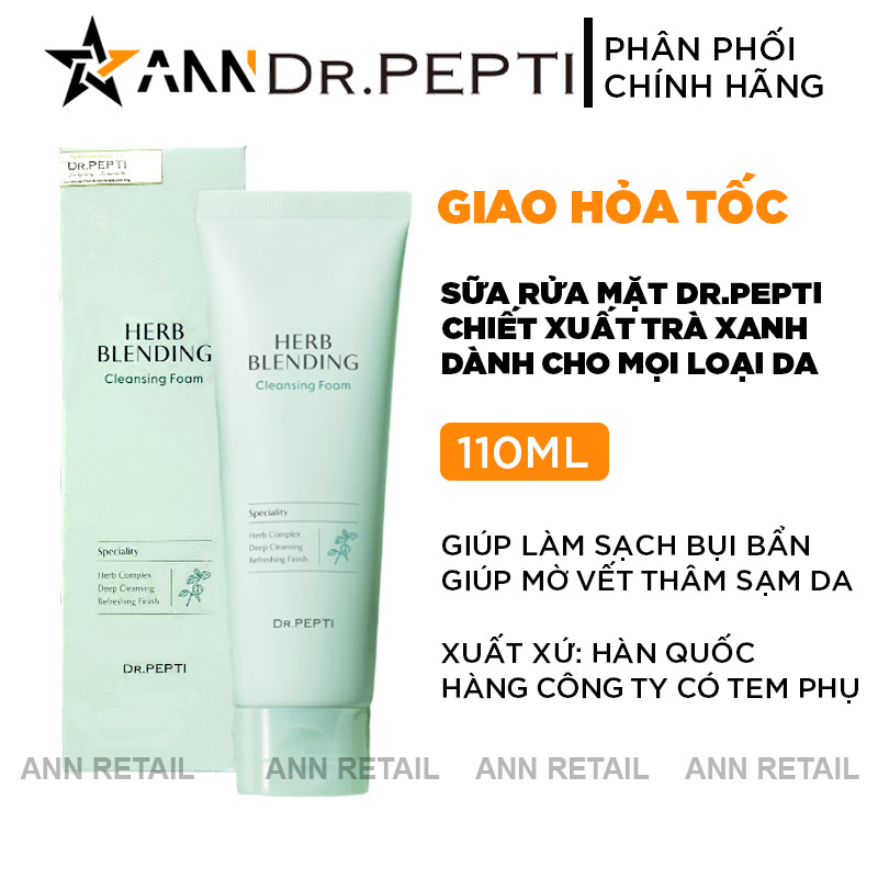 25449_bia-srm-tra-xanh_20241016161538-9.png Sữa Rửa Mặt Dr.Pepti Hàn Quốc Herb Blending Chiết Xuất Trà Xanh 110ml phù hợp da dầu mụn, da nhạy cảm - 8809563060818
