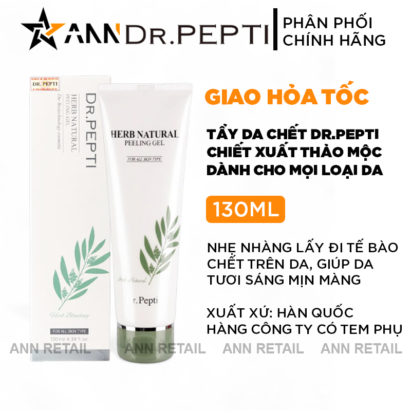 25451_bia-ttbc_20241016165728-5.png Tẩy Da Chết Dr.Pepti Herb Natural Peeling Gel Giúp Da Sáng Mịn Màng 130ml - 8809451338005
