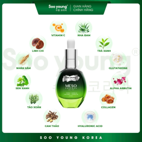 Serum Meso Essence Lục Tảo Soo Young 35ml Phiên Bản Mới
