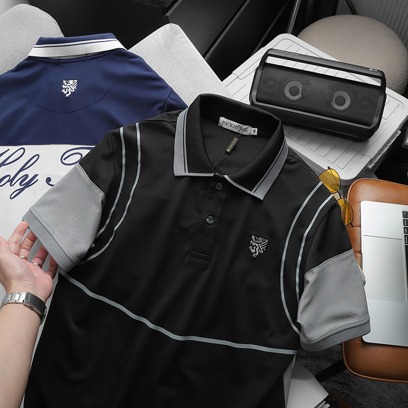 25472_z5945835109338-13f85c32e252e5e408b7a17a4fd6ce0a_20241019165551-1.jpg Áo Thun Nam Cổ Bẻ Pack Horse Logo Thêu Nổi In Chữ Holy Trinity (Có Size 3x) - CS235