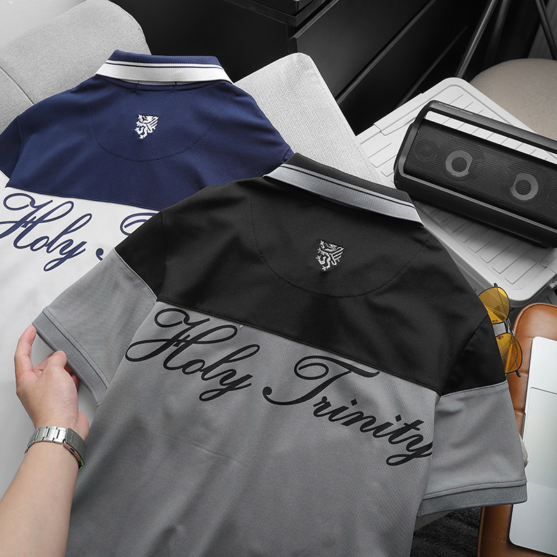 Áo Thun Nam Cổ Bẻ Pack Horse Logo Thêu Nổi In Chữ Holy Trinity (Có Size 3x) Áo Thun Nam Cổ Bẻ Pack Horse Logo Thêu Nổi In Chữ Holy Trinity (Có Size 3x)
