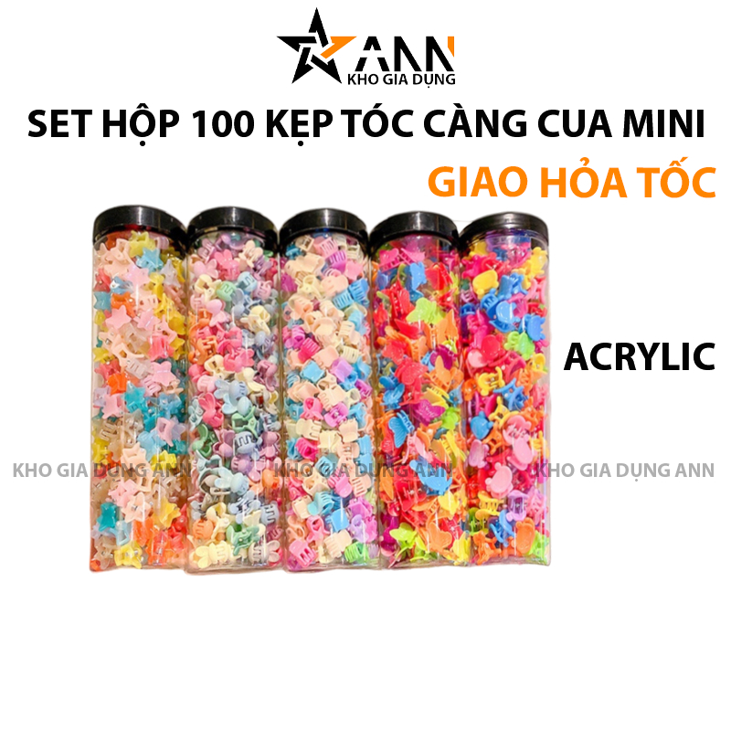 25486_253_20250320113026-1.png Kẹp Tóc Mini Cho Bé Gái - Set 100 Kẹp Càng Cua Mini - KTCCCB