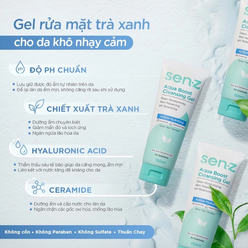 25497_phu-photoroom-13_20241022144337-1.jpg Sữa Rửa Mặt Senz Aqua Boost Cleansing Gel Chiết Xuất Trà Xanh 150ml - Sữa Rửa Mặt Cho Da Khô - SRMSTX