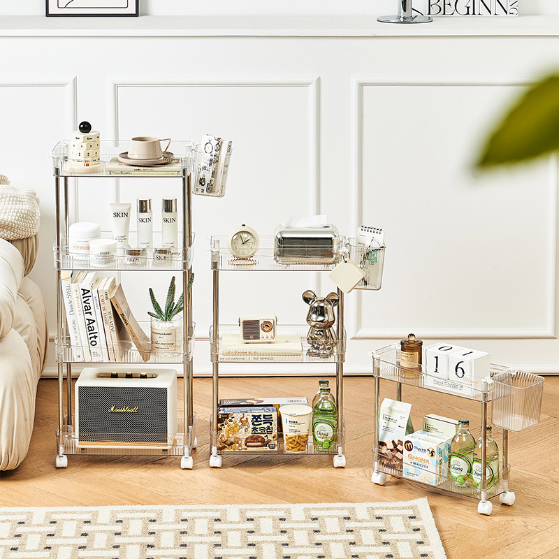 Kệ Để Đồ - Kệ 3 Tầng - Kệ Bếp - Kệ Nhựa Trong Suốt Có Bánh Xe 67x23x35cm Kệ Để Đồ - Kệ 3 Tầng - Kệ Bếp - Kệ Nhựa Trong Suốt Có Bánh Xe 67x23x35cm
