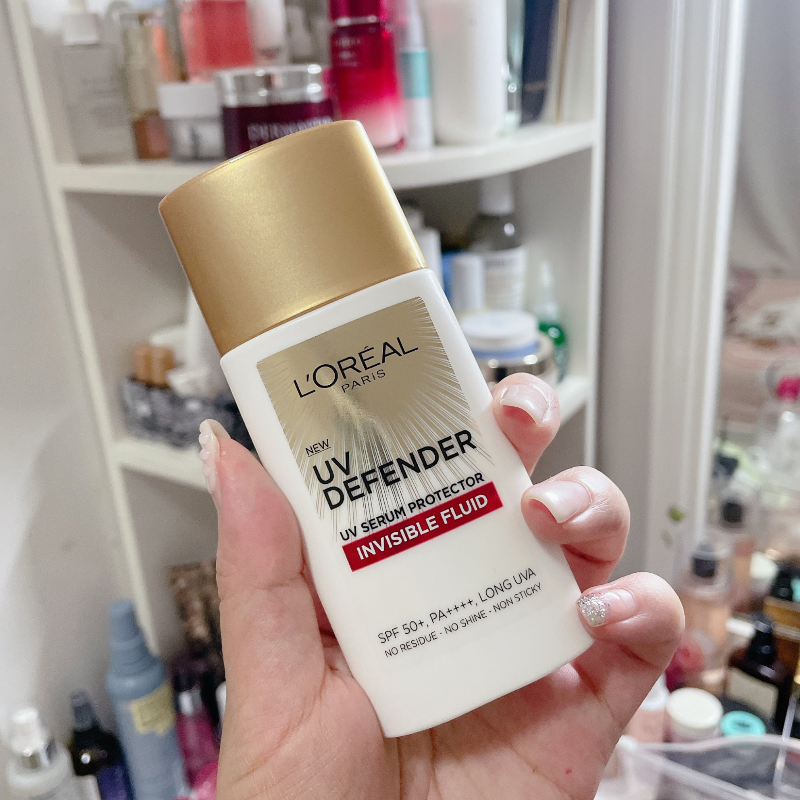 25523_kcn-loreal-do-phu-photoroom-2_20241028090425-5.png Kem Chống Nắng Loreal Paris Cho Da Thiên Dầu Defender Serum - Invisible Resist SPF50+ PA++++ 50ml Loreal ( Vạch Đỏ) - 8994993018086